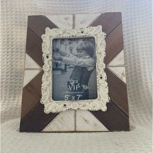 VIP International 3D Multi Color Wood Frame With Distressed Center Frame